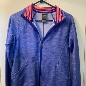 The North Face Vibrant Blue and Coral Jacket